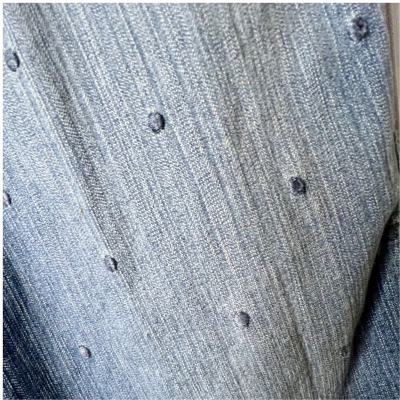 Bandolino Cotton Blend Polka Dot Embellished Mandi Capri In Size 8 - Picture 4 of 9